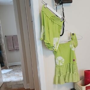 Naartjie Lime Green Kids Matching Set